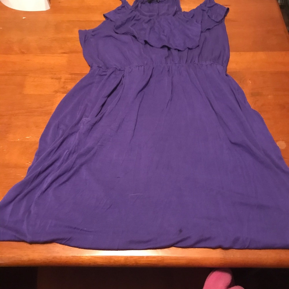 A purple summer dress